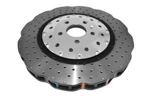 Audi RS7 Brake Rotor (1) - Front - DBA - 5000 Series Cross Drilled - Silver - `14-`18