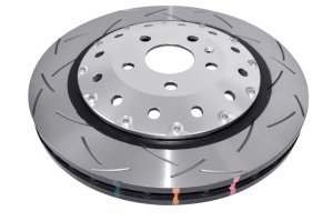 Audi RS3 Brake Rotors (2) - Front - DBA - 5000 Series T3 Slotted Rotors - Silver - `06-`17