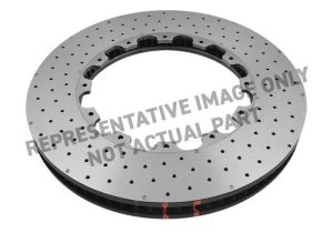 Subaru WRX Brake Rotor (1) - Front - DBA - 5000 Series Drilled Ring w/NAS Nuts - 2018