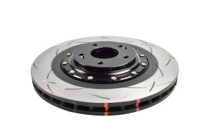 Hyundai Kona N Brake Rotor (1) - Front - DBA - 5000 Series Slotted Rotor w/Black Hat - Black - `22-`23