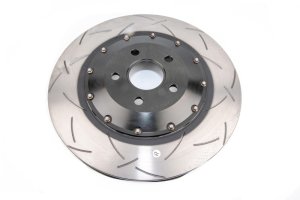 Honda Civic Type R Brake Rotors (2) - Front - DBA - 5000 Series T3 Slotted - Black - `17-`27