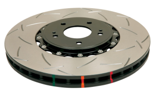 Honda Civic Type R Brake Rotors (2) - Front - DBA - 5000 Series T3 Slotted - Black - `17-`27