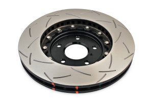 Nissan 350Z Brake Rotor (1) - Front - DBA - 5000 Series Slotted 2 Piece - Black - `03-`07