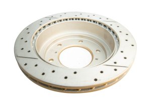 Mitsubishi Montero Brake Rotor (1) - Rear - DBA - Street Series Drilled & Slotted - `00-`06