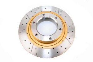 Lexus GS300 Brake Rotors (1) - Front - DBA - XGold Drilled & Slotted - Gold - `93-`05