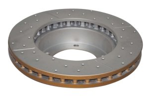 Lexus LX470 Brake Rotor (1) - Front - DBA - Street Series XGold Drilled & Slotted - Black or Gold - `98-`05