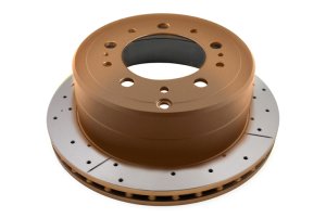 Lexus LX470 Brake Rotor (1) - Front - DBA - Street Series XGold Cross Drilled/Slotted - Gold - `98-`05 Lexus LX470 Brake Rotor (1) - Front - DBA - Street Series XGold Cross Drilled/Slotted - Gold - `98-`05