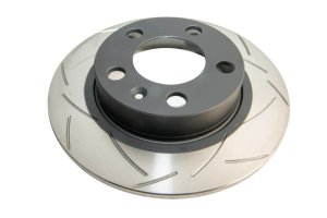 Volkswagen Golf Brake Rotor (1) - Rear - DBA - Street Series T2 Slotted - `98-`06