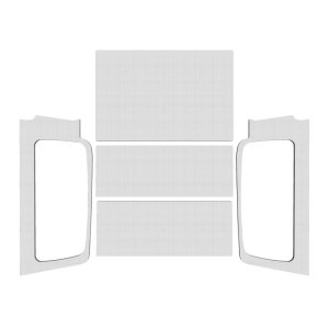 Jeep Wrangler LJ Unlimited Headliner Kit - DEI - Sound Deadening - White - `04-`06