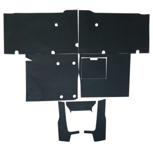 Polaris RZR XP 1000 Behind Seat Heat Control Kit - DEI - Floor & Tunnel Shield - Black - `14-`23