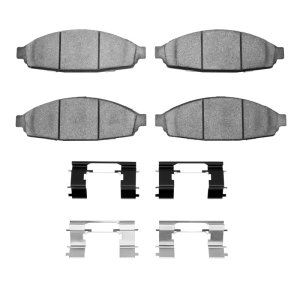 Ford Crown Victoria Brake Pads - Front - DFC - Heavy Duty + Hardware Kit - `03-`11