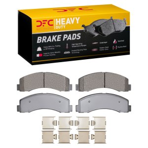 Ford F-150 Brake Pads - Front - DFC - Heavy Duty Semi-Metallic Pads + Hardware Kit - `10-`21