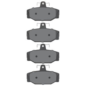 Volvo V90 Brake Pads - Rear - DFC - 5000 Advanced Low Metallic - `88-`00