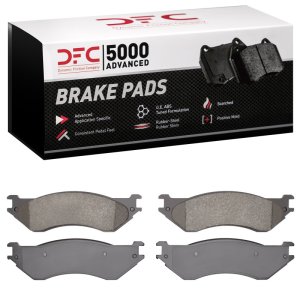 Dodge Ram 2500 Brake Pads - Front + Rear - DFC - 5000 Advanced Semi Metallic - `00-`08
