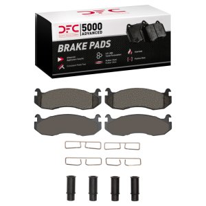 Hummer H1 Brake Pads - Front - DFC - 5000 Advanced Semi Metallic - `96-`06