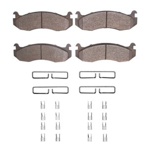 Hummer H1 Brake Pads - Front - DFC - 5000 Advanced Semi Metallic - `96-`06