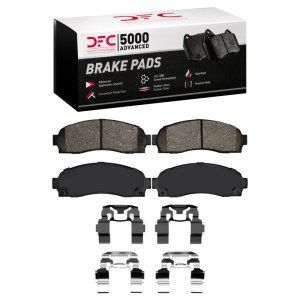 Ford Explorer Sport Brake Pads - Front - DFC - 5000 Advanced Ceramic + Hardware Kit - `03-`05