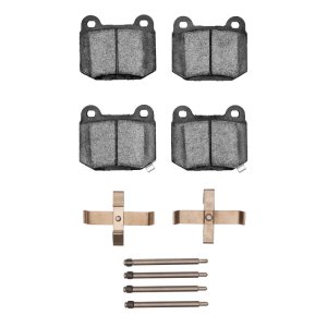 Mitsubishi Lancer Brake Pads - Rear - DFC - 5000 Advanced Low Metallic + Hardware Kit - `03-`06