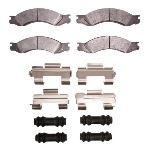 Chevrolet C5500 Kodiak Brake Pads - Rear - DFC - 5000 Advanced Semi Metallic + Hardware Kit - `04-`10