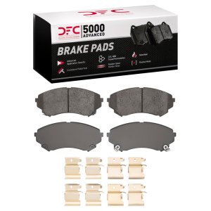 Cadillac CTS Brake Pads - Front - DFC - 5000 Advanced Low Metallic + Hardware Kit - `08-`14