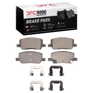 Tesla Model X Brake Pads - Rear - DFC - 5000 Advanced Low Metallic - `17-`25