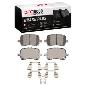 Chevrolet Malibu Brake Pads - Front - DFC - 5000 Advanced Ceramic + Hardware Kit - `04-`12
