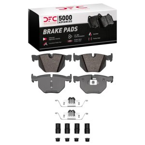 BMW X5 Brake Pads - Rear - DFC - 5000 Advanced Low Metallic - `07-`14