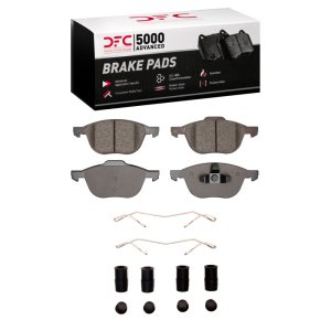 Ford Focus Brake Pads - Front - DFC - 5000 Advanced Low Metallic - `04-`18
