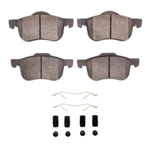 Volvo S60 Brake Pads - Front - DFC - Euro 5000 Ceramic + Hardware Kit - `99-`09