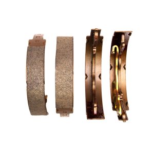 Dodge Attitude Parking Brake Shoes - DFC - Carbon Steel, Semi-Metallic - Black - `06-`13