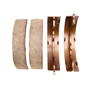 Ford F-150 Parking Brake Shoes - DFC - Carbon Steel + High Temp Anti-Rust Corrosion - Black - `12-`20