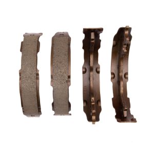 Lexus ES350 Parking Brake Shoes - DFC - Carbon Steel, High Temp Anti-Rust Corrosion - Black - `12-`18