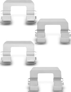 Dodge Attitude Brake Hardware Kit - Front - DFC - Stainless Steel - `06-`12