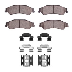 Chevrolet Blazer Brake Pads - Rear - DFC - 4000 HybriDynamic - `97-`05