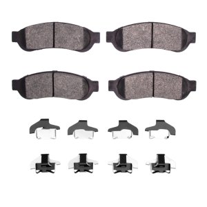 Ford F-250 Super Duty Brake Pads - Rear - DFC - 4000 HybriDynamic - `05-`10