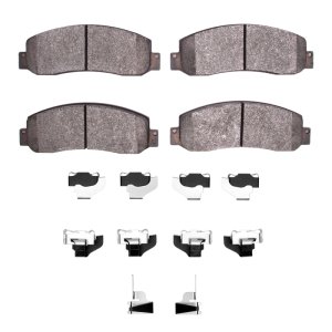 Ford F-250 Super Duty Brake Pads - Front - DFC - 4000 HybriDynamic - `05-`12