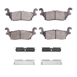 Hummer H3T Brake Pads - Rear - DFC - 4000 HybriDynamic - `06-`10