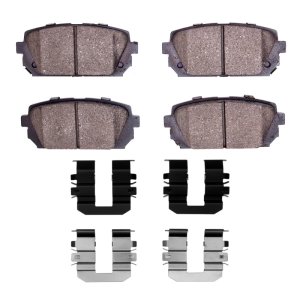 Kia Rondo Brake Pads - Rear - DFC - 4000 HybriDynamic - `07-`12