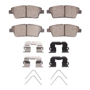 Genesis G80 Brake Pads - Rear - DFC - 4000 HybriDynamic - `18-`20