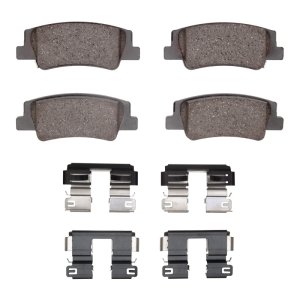 Hyundai Sonata Brake Pads - Rear - DFC - 4000 HybriDynamic - `20-`25
