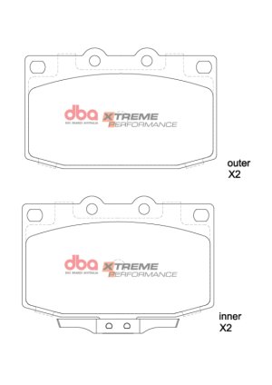 Subaru Forester Brake Rotors (2) - Front + Rear - DFC - GeoSPEC Coated - Plain - `03-`08