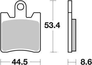 Chevrolet S10 Brake Pads + Rotors - Rear - DFC - GeoSPEC Rotors + 4000 HybriDynamic Pads - `97-`05