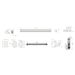 Dodge Attitude Brake Kit - Front + Rear - DFC - Blank Rotors + Drums - `06-`12