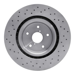 Subaru WRX Brake Rotor (1) - Front - DFC - Drilled - `18-`25