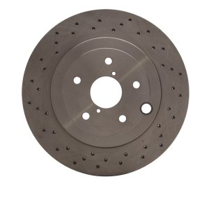 Subaru WRX STI Brake Rotor (1) - Rear - DFC - Drilled - `18-`25