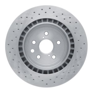 Lexus IS F Brake Rotor (1) - Rear - DFC - Drilled - `08-`14