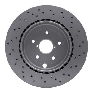 Subaru WRX Brake Rotor (1) - Rear - DFC - GeoSPEC Coated - Drilled - `18-`25 Subaru WRX Brake Rotor (1) - Rear - DFC - GeoSPEC Coated - Drilled - `18-`25