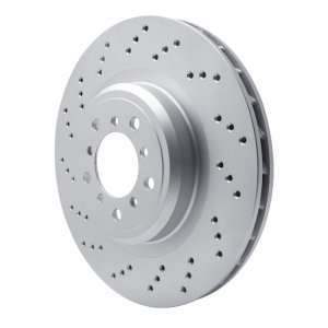 BMW 1 Series Brake Rotor (1) - Left Front - DFC - GeoSPEC Coated Drilled - `08-`13