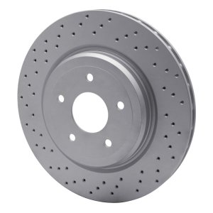 Chevrolet Corvette Brake Rotor (1) - Rear - DFC - GeoSPEC Coated Rotor - Drilled - `06-`13