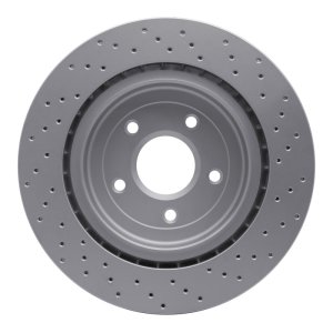 Chevrolet Corvette Brake Rotor (1) - Rear - DFC - GeoSPEC Coated Rotor - Drilled - `06-`13